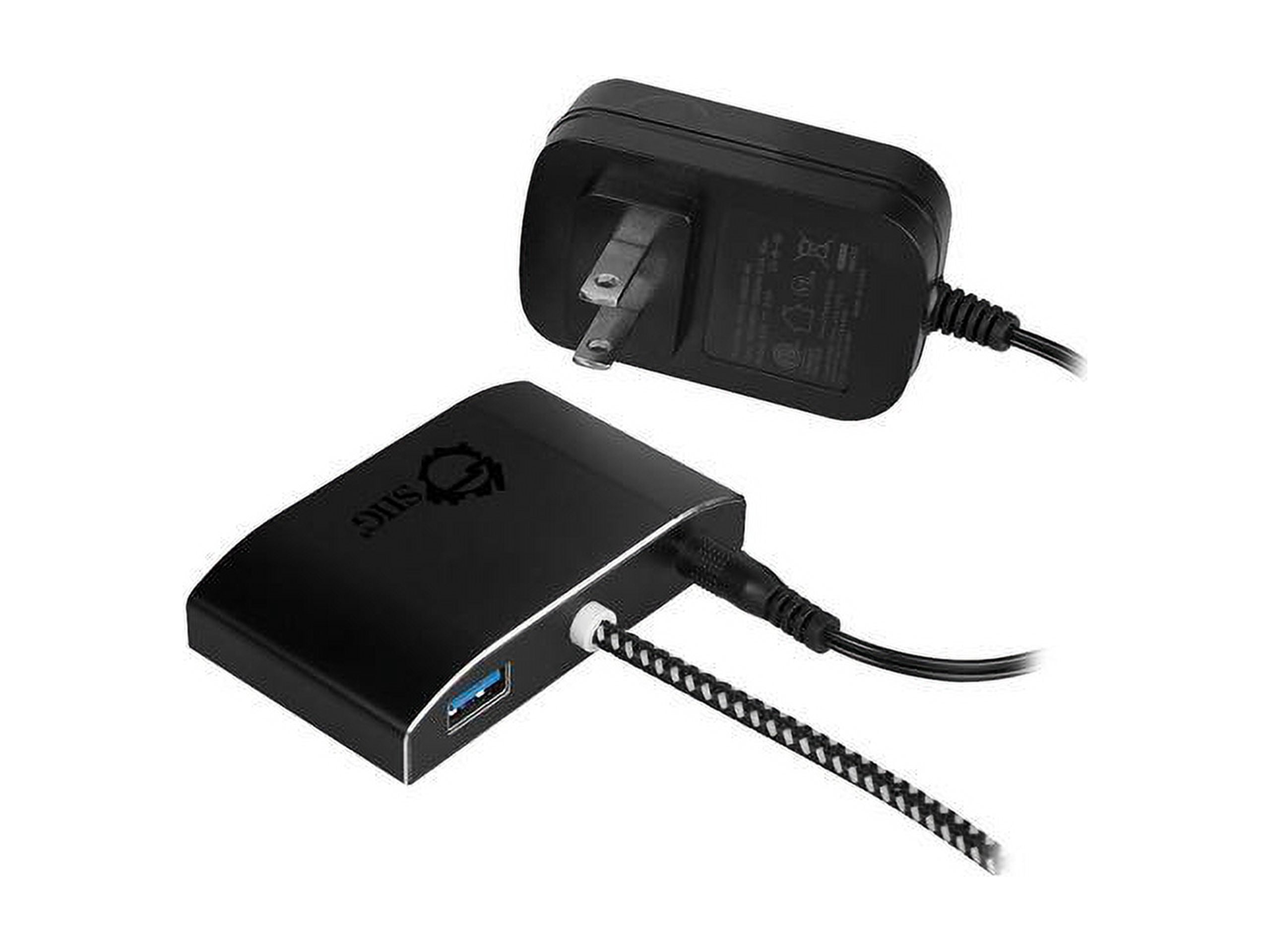 SUPERSPEED USB 3 4PORT POWERED HUB PROVIDES OPTIONAL POWER ADAPTER