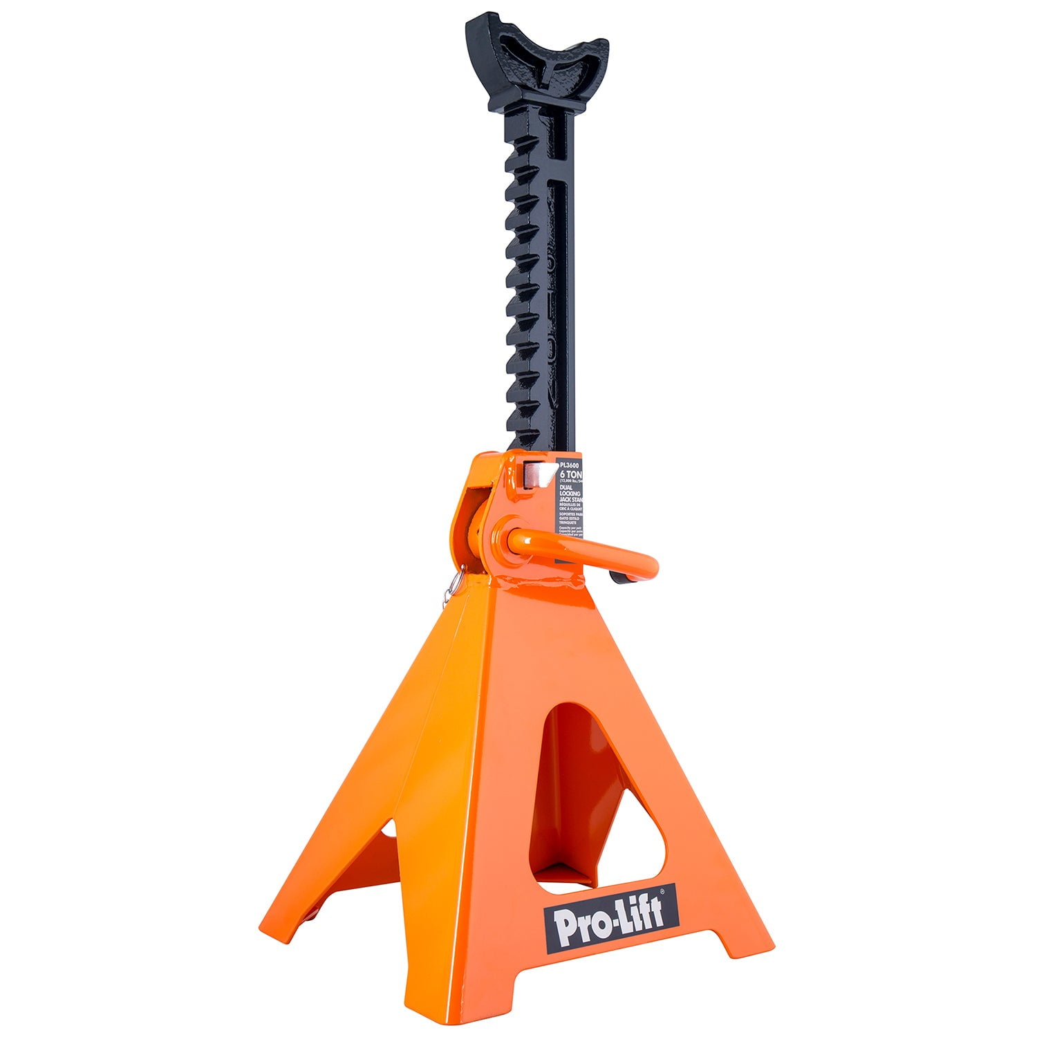 Pro-Lift Heavy Duty 6 Ton Jack Stands Pair - Double Locking Pins - Handle Lock and Mobility Pin for Auto Repair Shop with Extra Safety