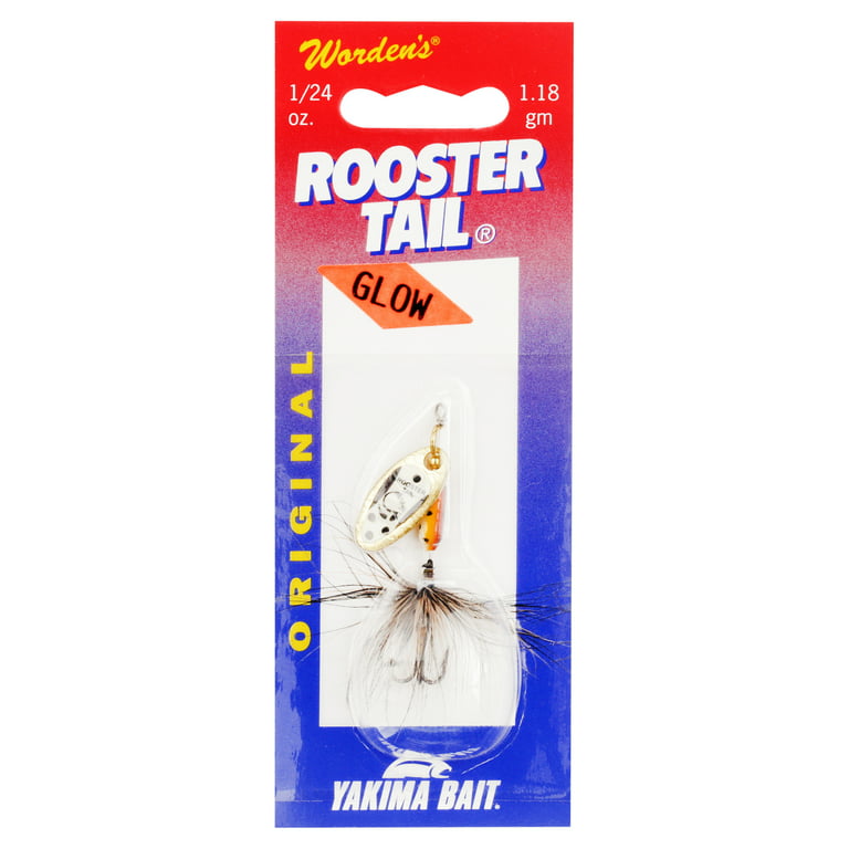 Worden's Original Glow Tuxedo Blade 1/24 oz. Rooster Tail Fishing Lure