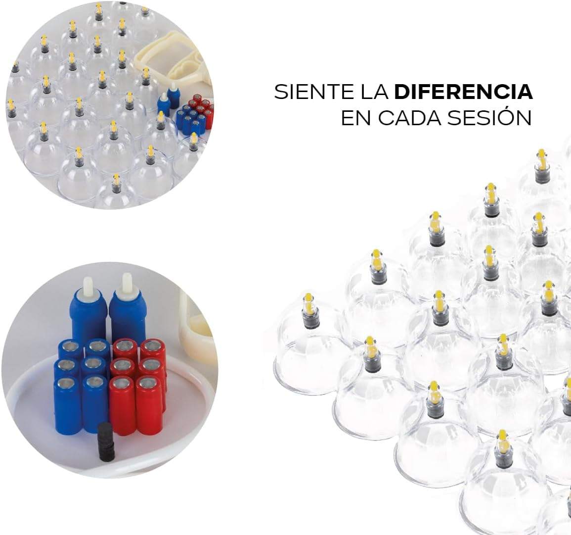 Ventosas Terapéuticas de Masaje LUXZEN Set de 24 Piezas Walmart