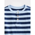 thumbnail image 2 of Wonder Nation Toddler Boys Cotton Henley Tee with Long Sleeves, Sizes 18M-5T, 2 of 3