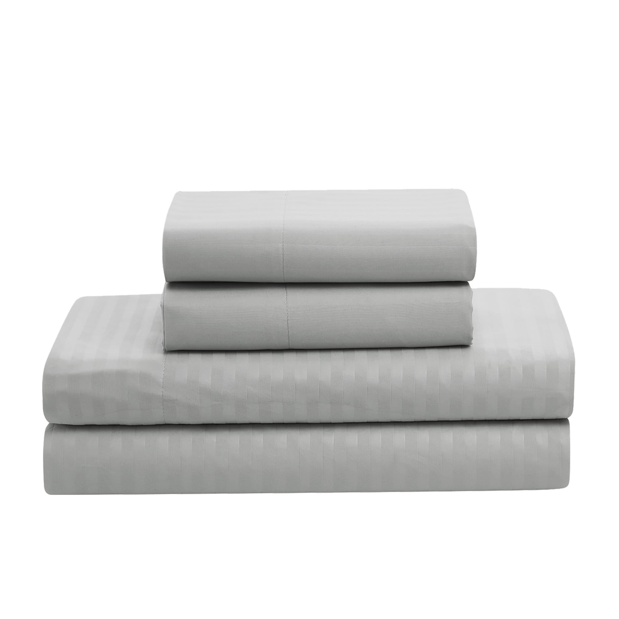Sweet Home Collection Silver 8 Piece Bed in a Bag Comforter Set with Sheets, Queen