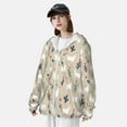 thumbnail image 3 of Balery Cute Alpaca Sudadera ligera de manga larga con capucha y protección solar UPF 50+ para hombre y mujer, ideal para pesca y running-X-Large, 3 of 7
