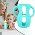 thumbnail image 2 of HCTSHG Silicone Sleeves with Handles for Natural Glass Baby Bottle - Anti Breakage Baby Bottles Holder, Compatible with Baby Bottles 8 oz, 2 of 9