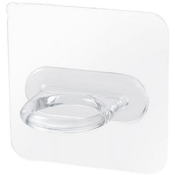 BRIGHTFUFU 10pcs ganchos redondos multifuncionales para barras de cortina de cocina ganchos de pared adhesiva