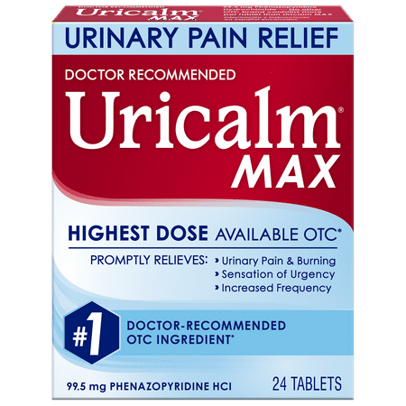 Uricalm Maximum Strength UTI Pain Relief Tablets, 24 (Best Over The Counter Uti Treatment)