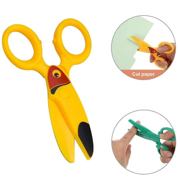 3 Pcs Kids Safety Scissors Art Craft Scissors Set Cute Animal