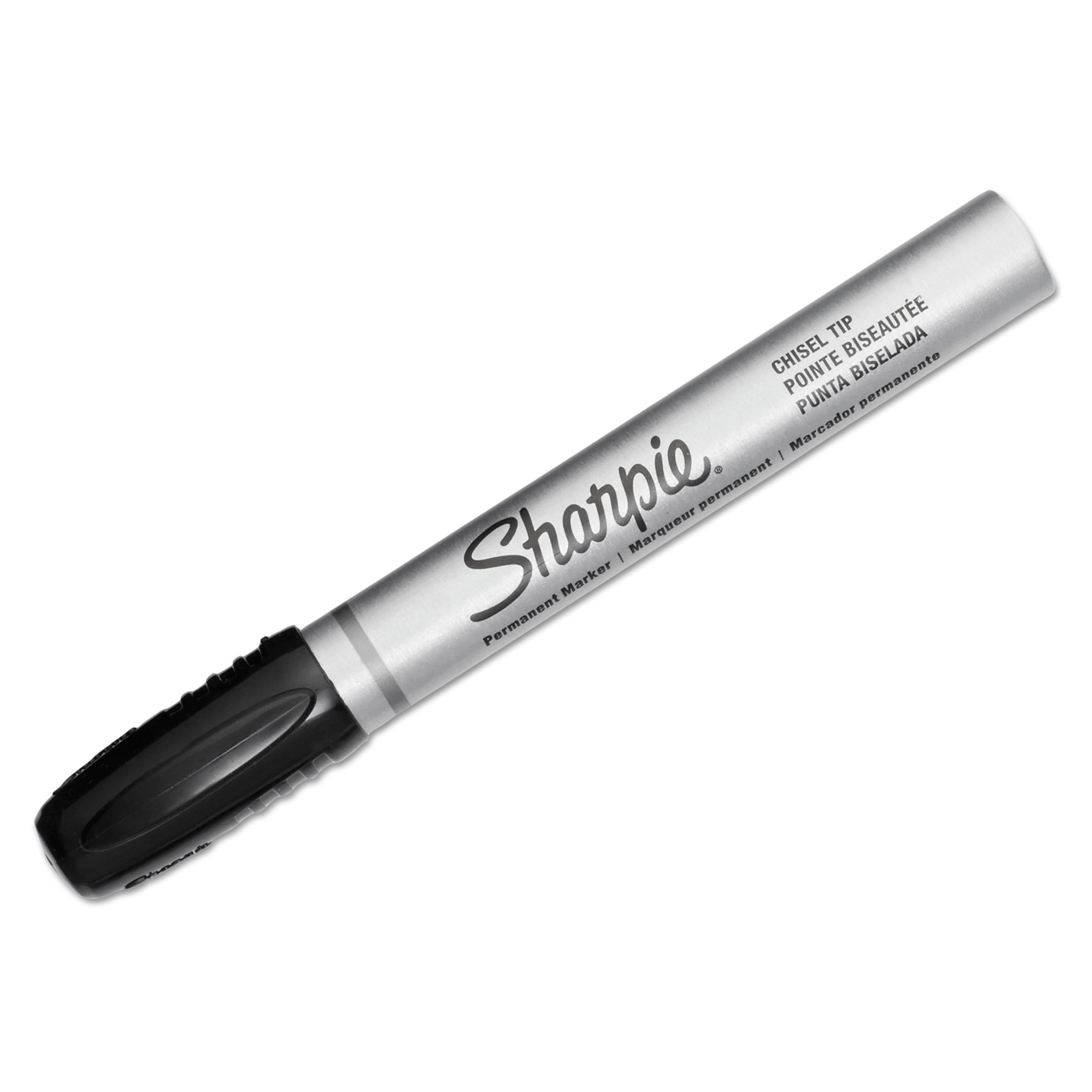 Sharpie Pro Permanent Marker, Chisel Tip, Black, Open Stock, Dozen