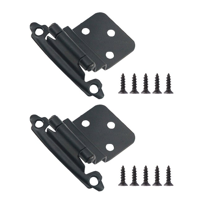 2 Pcs Coussin Hydraulique à Ressort Charnière Automatique Fermée Porte Pliante, avec Vis