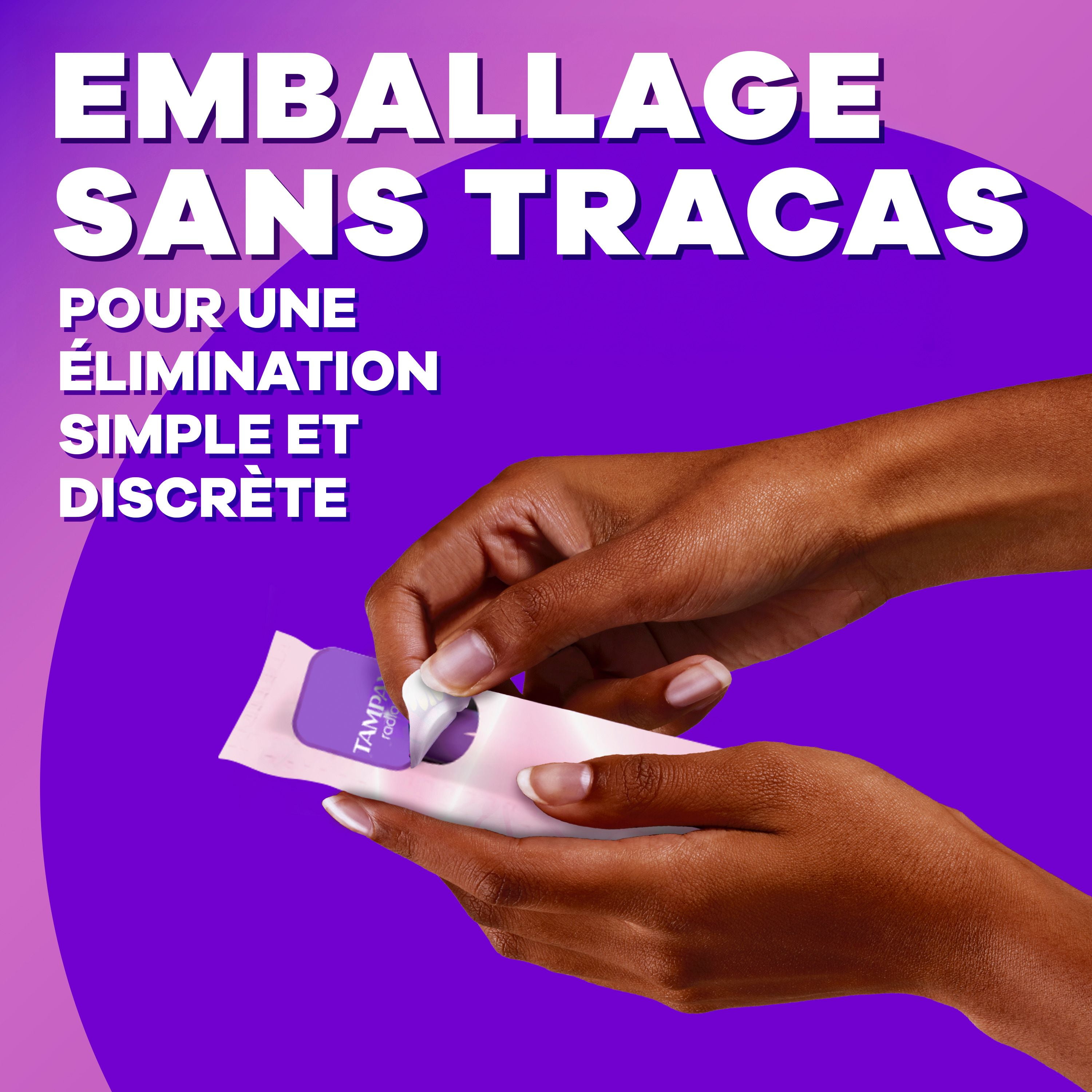 Tampons Tampax Radiant, avec tresse anti-fuites LeakGuard, degrés d’absorption régulier/super, emballage multiple, non parfumés, 28tampons 28 tampons