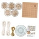 thumbnail image 4 of Juego de manualidades con rodajas de madera para hacer tú mismo, adornos para árbol de Navidad sin terminar, 7,5 cm de madera Establecer F, 4 of 9