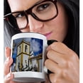 thumbnail image 2 of 3drose, Portugal, Azores Terceira Is, Praia Da Vitoria. Igreja Matriz Church, 15oz Two-tone Black Mug, 2 of 6