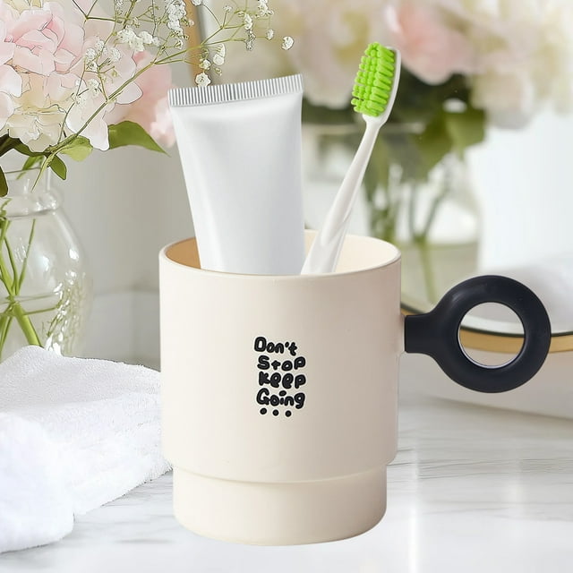 Mouthwash Mug Household Brushing Cup Convenient Wash Cup Mug Couple Brushing Cup Travel Toothpaste Cup