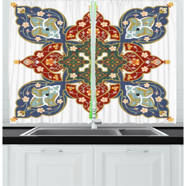 Oriental Curtains 2 Panels Set, Turkish Ottoman Arabic ...