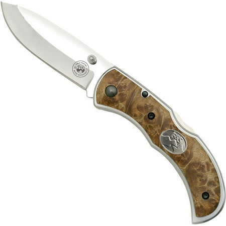 Field & Stream 7" Maple Burl Wood Foldin