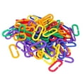 thumbnail image 3 of 100 Durable Plastic Counting C Chain Sugar Glider Hooks Chain Parrot Bird Toy Parts, 3 of 8