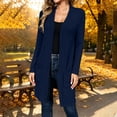 thumbnail image 5 of Hilenly Women's Long Cardigan Sweaters Long Sleeve Open Front Lightweight Cardigans Sweater Duster Coats with Pockets, 5 of 9