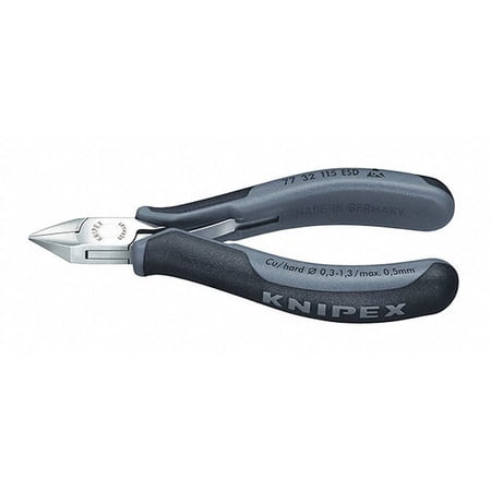 UPC: 0843221013554 | KNIPEX Tools – Electronics Diagonal Cutters  ESD (7732115ESD)