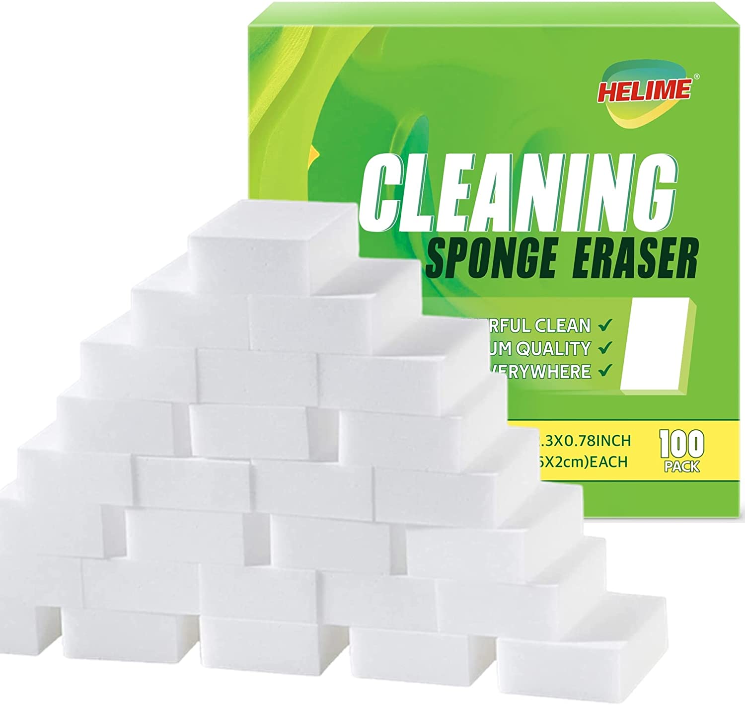 Magic Cleaning Sponge Eraser, 100Pack Eraser Sponges Foam, Melamine