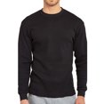 thumbnail image 4 of JTieacloth Knitted Pullover Sweaters Men's Autumn Winter Casual Brushed O Neck Long Sleeve Base Shirt Top Blouse(Black), 4 of 4