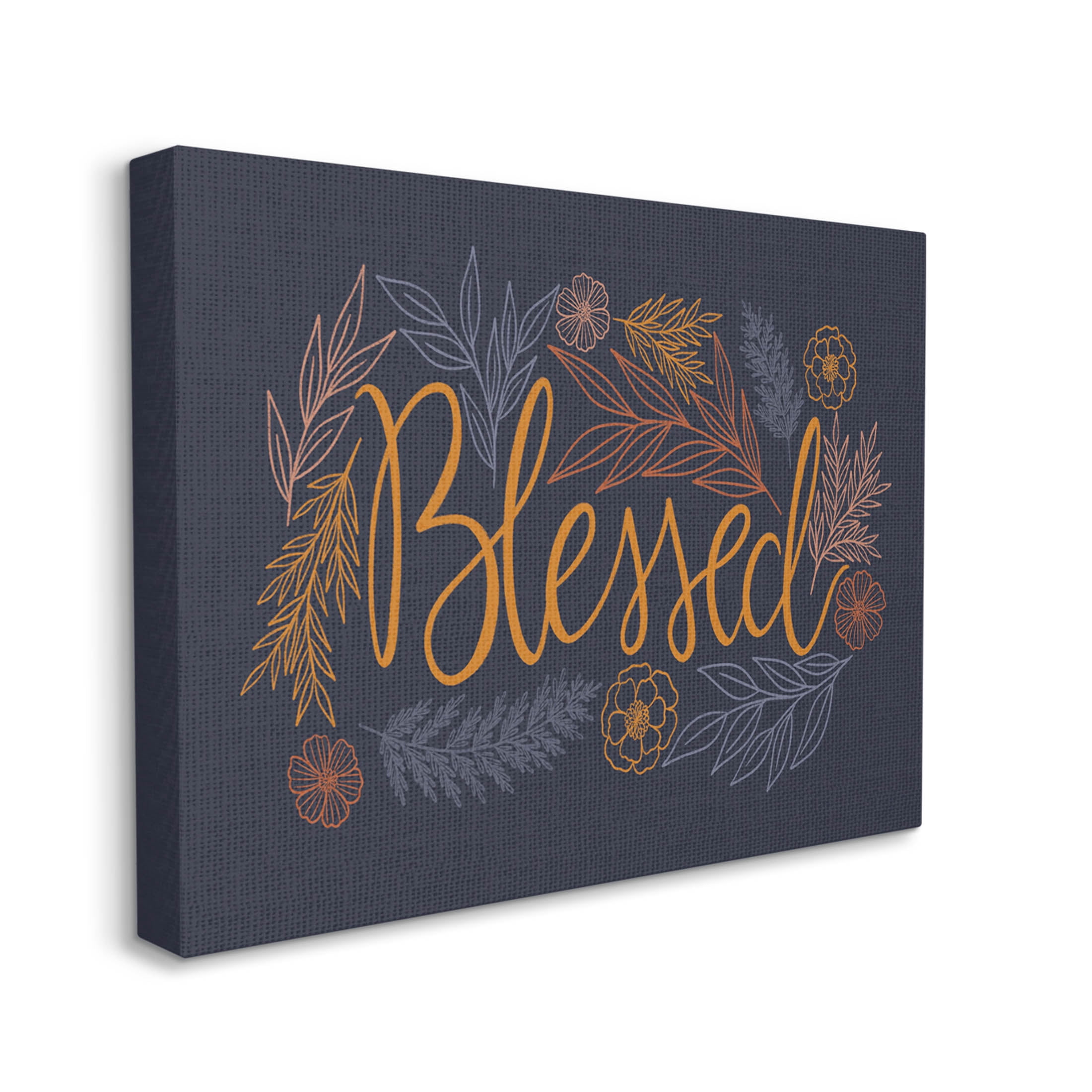Blessed Botanical Herb Flowers Botanical & Floral Graphic Art Gallery Wrapped Canvas Print Wall Art