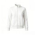 thumbnail image 5 of YSUEJPF Womens Mock Neck Sweatshirt Casual Long Sleeve Full Zip Lightweight Coat Slim Fit Track Jacket, 5 of 5