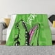 thumbnail image 1 of Balery CROCODILE HEAD Manta de Franela con Dibujo, Lujo Ultra Suave y Cálido, Antipelusa y Resistente a las Arrugas para Cama, Sofá, Camping -40"x30", 1 of 6