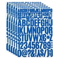 thumbnail image 1 of Unique Bargains Vinyl Letters Numbers Stickers Kit, Self Adhesive Decals for Mailbox, Sign Dark Blue 612 Pieces 6 Sheets, 1 of 6