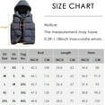 thumbnail image 5 of Men's Quilted Winter Vest Outdoor Removable Hooded Padded Puffer Vest, 5 of 5