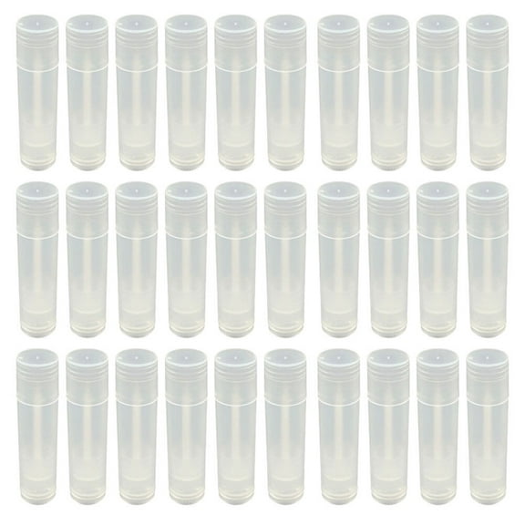 YOSADIER 30pcs Clear Tubes Refillable Lipstick Containers For Diy Projects For Lip Gloss And Friends And Family
