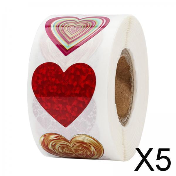 Pegatinas de Corazón Soledad 500 piezas para Día de San Valentín