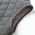 thumbnail image 4 of Stamzod Winter Jackets for Men Casual Warm Thick Sleeveless Fleece Jacket Quilted Sherpa-Lined Vest with Pocket Gray-1 S, 4 of 9