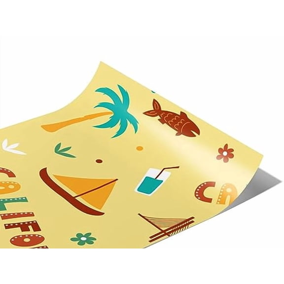 Rwraps United States Americana Golden State Gloss Vinyl Film Wrap 59in x 13ft Vinyl Vehicle Car Film