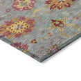 thumbnail image 3 of Addison Rugs Chantille Indoor/Outdoor Transitional Damask Gray Machine Washable Rectangle Rug, 9' x 12', 3 of 8