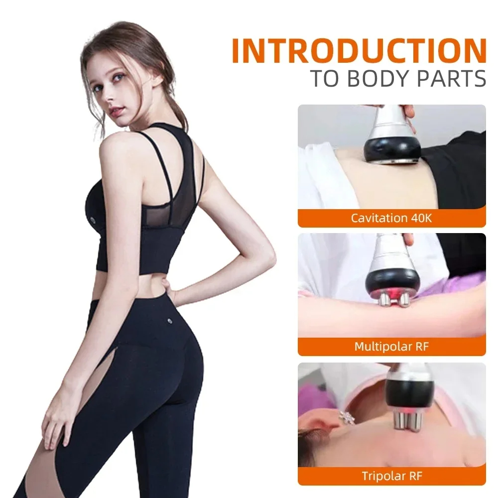 3 in 1 Cavitation Ultrasonic Weight Loss Lifting Wrinkle Firming Skin Slimming Body Massage Shaping Beauty Instrument