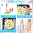 thumbnail image 4 of Time Trippers Kit Replacement Waterproof Easy to Install Time Switch Trippers Replacements Solid T 100 Series Clock Dial Timers Switch for T 100 Series Timers, 4 of 9