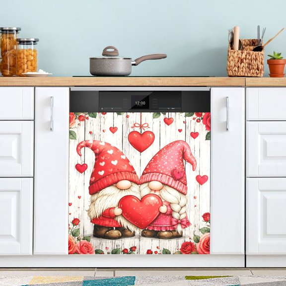 Two Loving Gnomes Dishwasher Magnetic Covers Magnet Sticker Kitchen Decor Dishwasher Refrigerator Front Door Covers Decorative Magnetic 23" x 26"