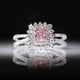 thumbnail image 2 of Anillo de compromiso de joyería de fantasía rosa anillo ajustable, 2 of 7