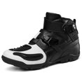 thumbnail image 3 of 1 Pair Pu Rubber Motorcycle Riding Shoes 4 Seasons Motorcycle Boots Racing Short Boots Motorcycle Equipment, 3 of 8