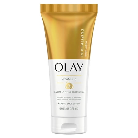 Olay Revitalizing and Hydrating Hand and Body Lotion with Vitamin C, 6 fl oz