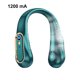 thumbnail image 5 of Yuarrent Ventilador de repuesto para colgar en el cuello, Color sólido, ajustable, Digital, recargable, reducción de ruido, ventiladores de Electrodomésticos Verde 1200mAh, 5 of 6