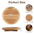 thumbnail image 3 of Bandeja Decorativa Redonda de Madera Renawe 12" Impermeable, 3 of 9