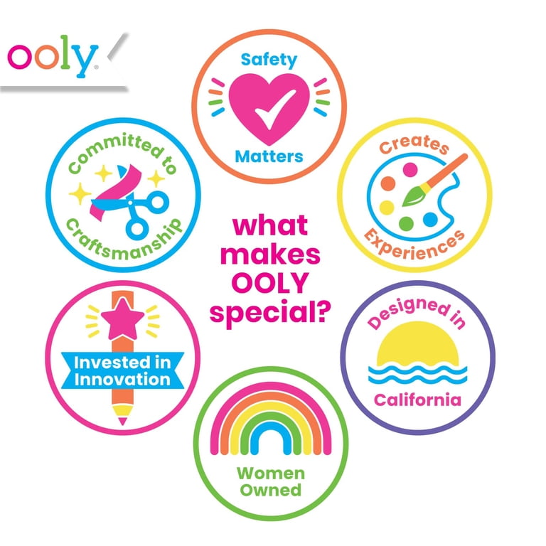 Ooly Unicorn & Rainbow Temporary Tattoos & Nail Stickers For Kids - 225+ Pieces, Non-Toxic, Party Favors