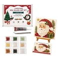 thumbnail image 2 of Barsme DIY Christmas Sea Glass Art Mosaic Craft Kit for Adults, with Frame Sea Glass Pieces Adhesive and Tools for a Faith-Inspired Tabletop Craft C, 2 of 5
