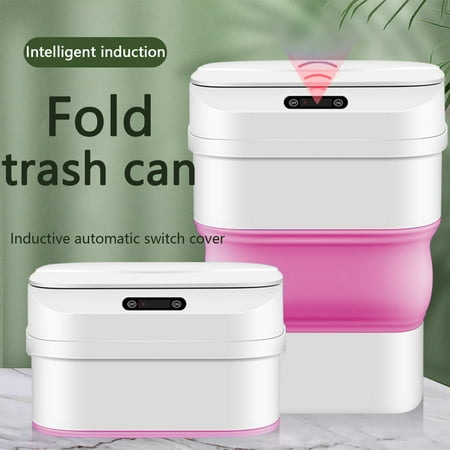 

Back to School Backpack Clearance! Dvkptbk Home Improvement Smart Scalable Trash Can with Automatic Lid 8L/17.5L Touchless Wireless Intelligent Induction Dustbin Portable Foldable Car Garbage Can