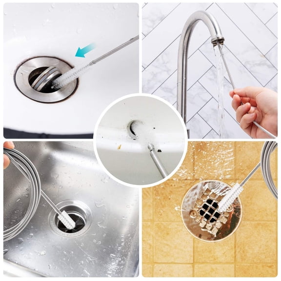 Refrigerator drain pipe unclogging wire, refrigerator drain hole dirty, universal heavy-duty cleaning, refrigerator overflow unclogging wire (1.5m)