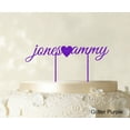thumbnail image 1 of Custom Name Glitter Cake Topper Personalized Wedding Cake Toppers Color Option Available 5-7 Inches Wide, 1 of 1