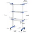 thumbnail image 5 of Indoor and Outdoor Foldable Laundry Drying Rack - 3 Shelves Airer Dryer, 5 of 5