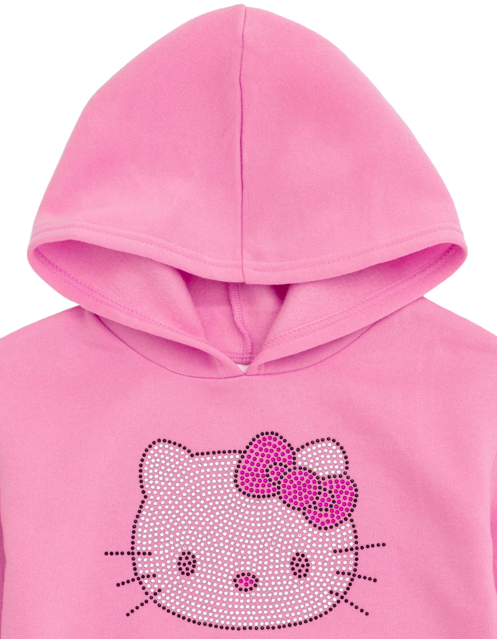 Hello Kitty Big Girls Fleece Pullover Hoodie Pink 14-16