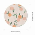 thumbnail image 2 of Eveokoki Round Vinyl Tablecloth 60 inch Trendy Peaches Tablecloth Waterproof Oilproof Tablecloth Wipeable Tablecloth Decorative Table Cover Picnic Tablecloth, 2 of 5